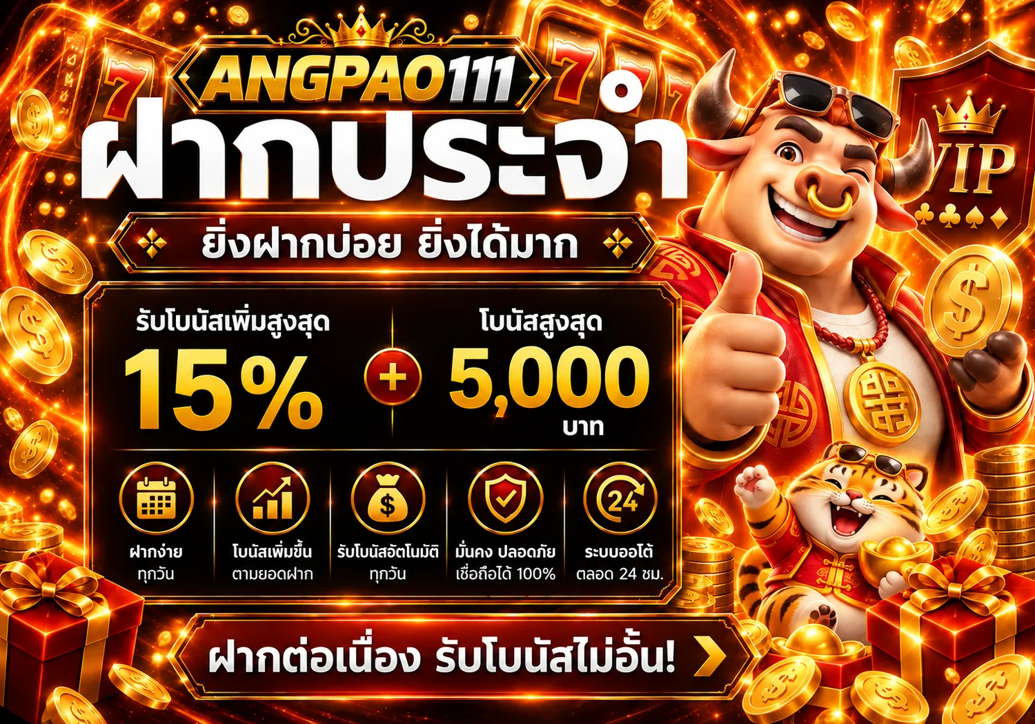 โปรโมชั่นและข้อมูลเกมสล็อต ANGPAO111